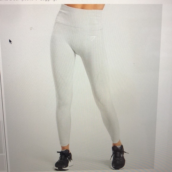 Gymshark vital rise seamless leggings small light grey marl - Picture 3 of 13